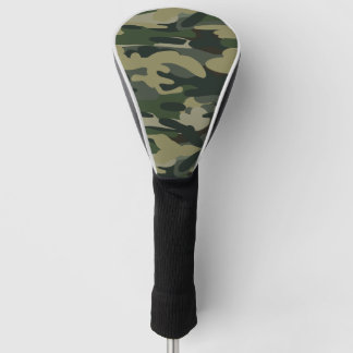 グリーン軍隊迷彩パターン ゴルフヘッドカバー
