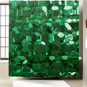 グリーン輝くシークインシャワーカーテン シャワーカーテン