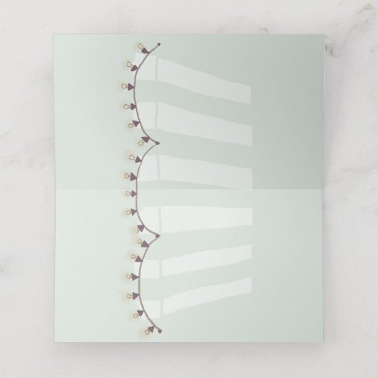 グリーン農家ズマーケットファームフレッシュ折り畳み座席表 プレイスカード (内部開封)