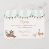 グリーン農家マーケットファームのフレッシュレジストリの挿入 エンクロージャーカード (正面)