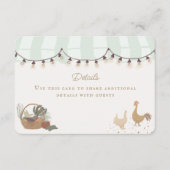 グリーン農家マーケットファームフレッシュ詳細インサート エンクロージャーカード (正面)