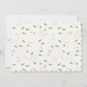 グリーン農家マーケットファームフレッシュ誕生日招待状 招待状 (裏面)