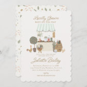 グリーン農家マーケットファームベビーシャワー招待状 招待状 (正面/裏面)