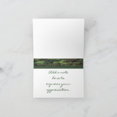 グリーン迷彩柄サンキューカード サンキューカード (内部)