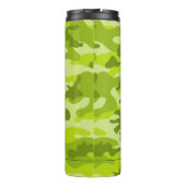 グリーン迷彩柄パープルネームモダンスポーツサーマルタンブラー タンブラー (裏面)