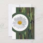 グリーン迷彩柄ブライダルシャワー招待 招待状 (裏面)