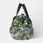 グリーン迷彩柄プリント ダッフルバッグ (右)