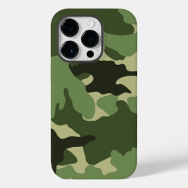 グリーン迷彩柄軍隊迷彩パターン背景 Case-Mate iPhone 14 PROケース