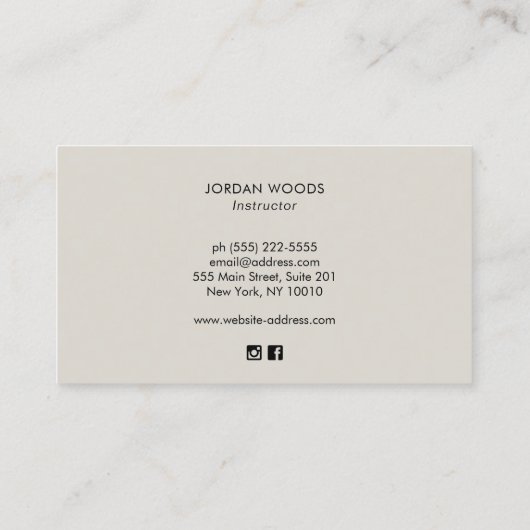 グリーン迷彩柄/カモフラージュ模様 名刺 (裏面)