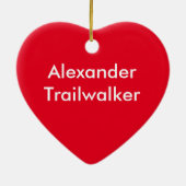 グリーン迷彩柄、カモフラージ鹿パーソナライズされた セラミックオーナメント (裏面)