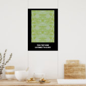 グリーン迷彩柄 ポスター (キッチン)