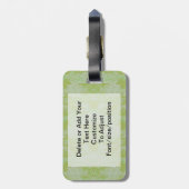 グリーン迷彩柄 ラゲッジタグ (裏面縦)