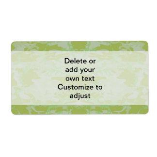 グリーン迷彩柄 ラベル