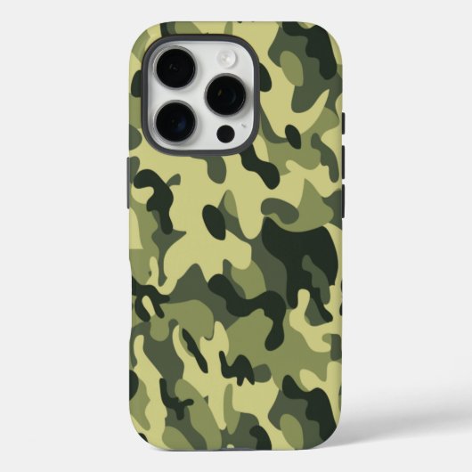 グリーン迷彩柄 Case-Mate iPhoneケース (裏面)
