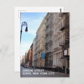 グリーン通りソーホアーキテクチャーニューヨークNYC ポストカード (正面/裏面)