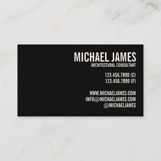 グリーン通りソーホアーキテクチャーニューヨークNYC 名刺 (裏面)