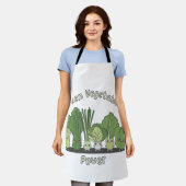 グリーン野菜パワー エプロン (着用した状態)
