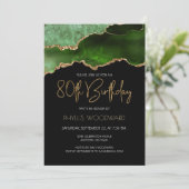 グリーン金ゴールドアゲート80th誕生日パーティー 招待状 (スタンド正面)