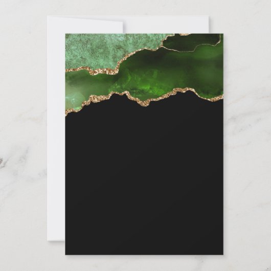 グリーン金ゴールドアゲート90th誕生日パーティー 招待状 (裏面)