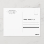 グリーン金ゴールドカレッジのトランクエクセシションパーティーの写真 ポストカード (裏面)