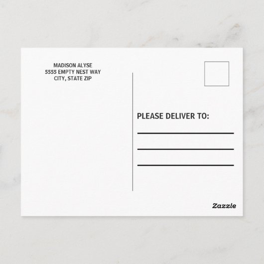 グリーン金ゴールドカレッジのトランクエクセシションパーティーの写真 ポストカード (裏面)