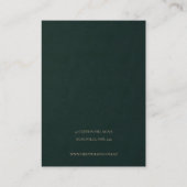 グリーン金ゴールドクラシックマンダラ華美イヤリングディスプレイ 名刺 (裏面)