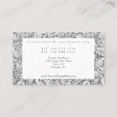 グリーン金ゴールドクリスタルボール&ダイヤモンド占い 名刺 (裏面)