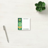 グリーン金ゴールドグリッターアメリカンサッカーコーチファーザー ポストイット (オフィス)