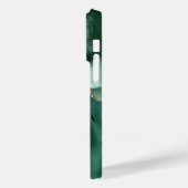 グリーン金ゴールドグリッターエメラルドあなたの名前iPhoneケース Case-Mate iPhoneケース (裏面 / 左)