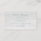 グリーン金ゴールドグリッターマーブルゲードネームアゲート 名刺 (裏面)