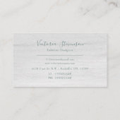 グリーン金ゴールドグリッターマーブルジオードネームアゲートビジネス 名刺 (裏面)