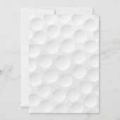 グリーン金ゴールドゴルファー80誕生日 招待状 (裏面)