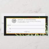 グリーン金ゴールドサロンストア商品券 (裏面)