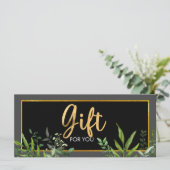 グリーン金ゴールドサロンストア商品券 (スタンド正面)