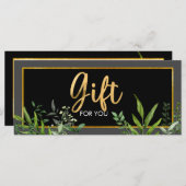 グリーン金ゴールドサロンストア商品券 (正面/裏面)