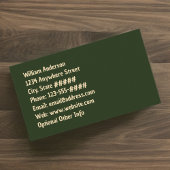 グリーン金ゴールドスターズシャーマンまたは星占い師ヒーラー 名刺