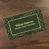 グリーン金ゴールドスターズシャーマンまたは星占い師ヒーラー 名刺