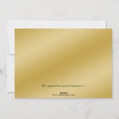 グリーン金ゴールドビジネスホリデーフラットカード シーズンカード (裏面)