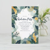 グリーン金ゴールドファイナンス会社写真卒業 招待状 (スタンド正面)