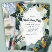 グリーン金ゴールドファイナンス会社写真卒業 招待状