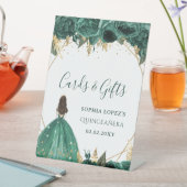 グリーン金ゴールドフローラプリンセスキンセアニェラ 台座サイン (インサイチュ)