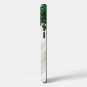 グリーン金ゴールドフローラホワイトマーブル Case-Mate iPhoneケース (裏面 / 左)