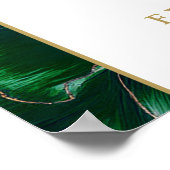 グリーン金ゴールドフローラ50周年記念ウェルカムサイン ポスター (角)