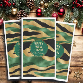 グリーン金ゴールドブラックグリッター波