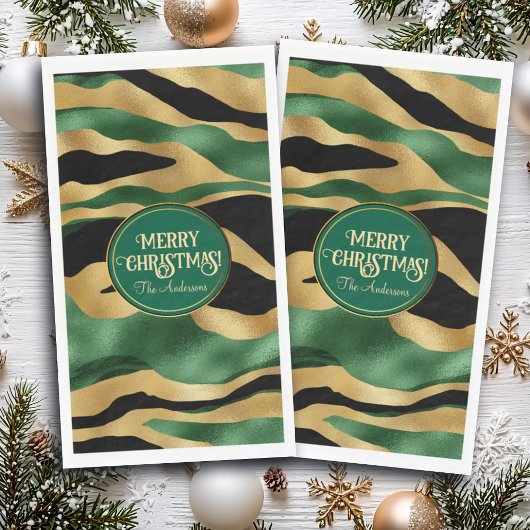 グリーン金ゴールドブラックグリッター波