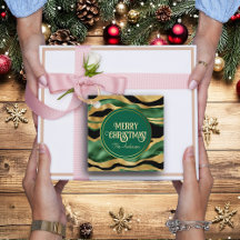 グリーン金ゴールドブラックグリッター波