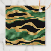 グリーン金ゴールドブラックグリッター波 フェイバータグ (裏面)