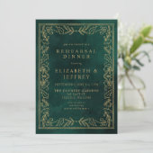 グリーン金ゴールドホリークリスマスリハーサルディナー 招待状 (スタンド正面)