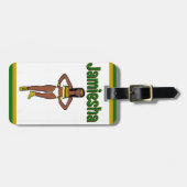 グリーン金ゴールドホワイトダンサー#1 ラゲッジタグ (正面横)