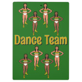 グリーン金ゴールドホワイトダンサー#2 クリップボード (裏面)